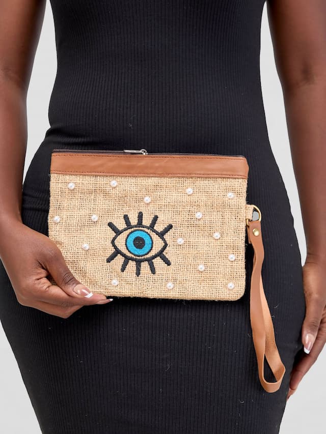Jute Pouches Purse1 - Cream