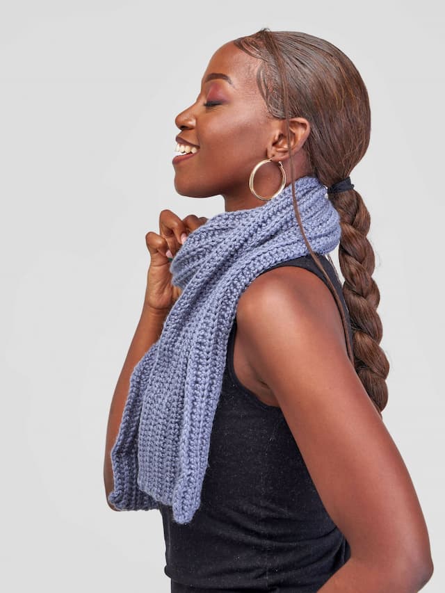 Infy Knit Wear Scarves - Grey