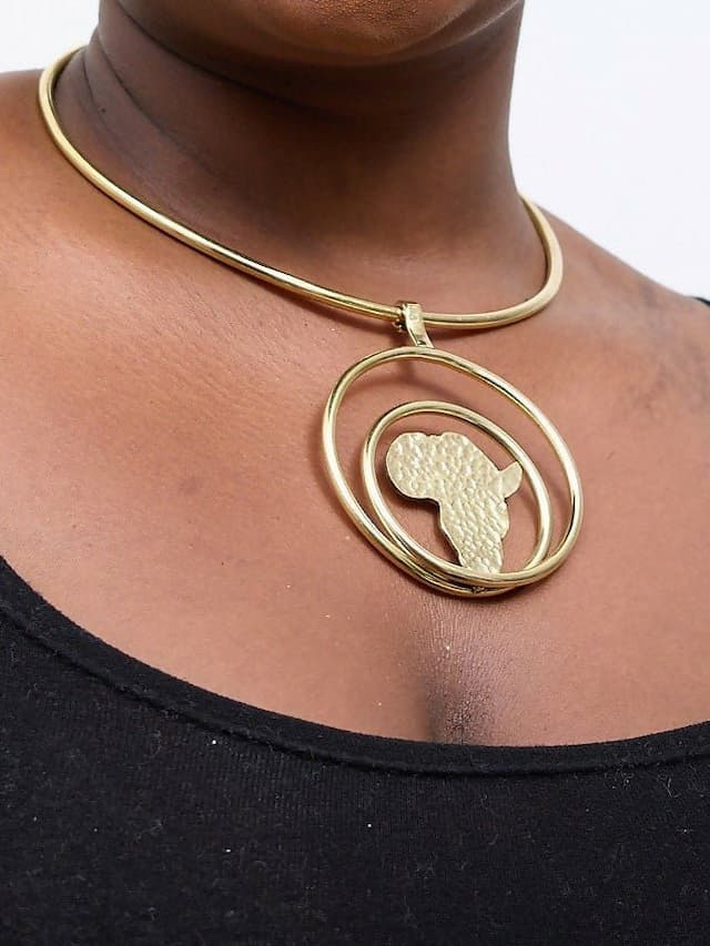 Purely Brass Kamili Choker - Brass