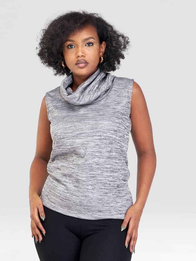 Timyt Urban Wear Sleeveless Poncho - Grey