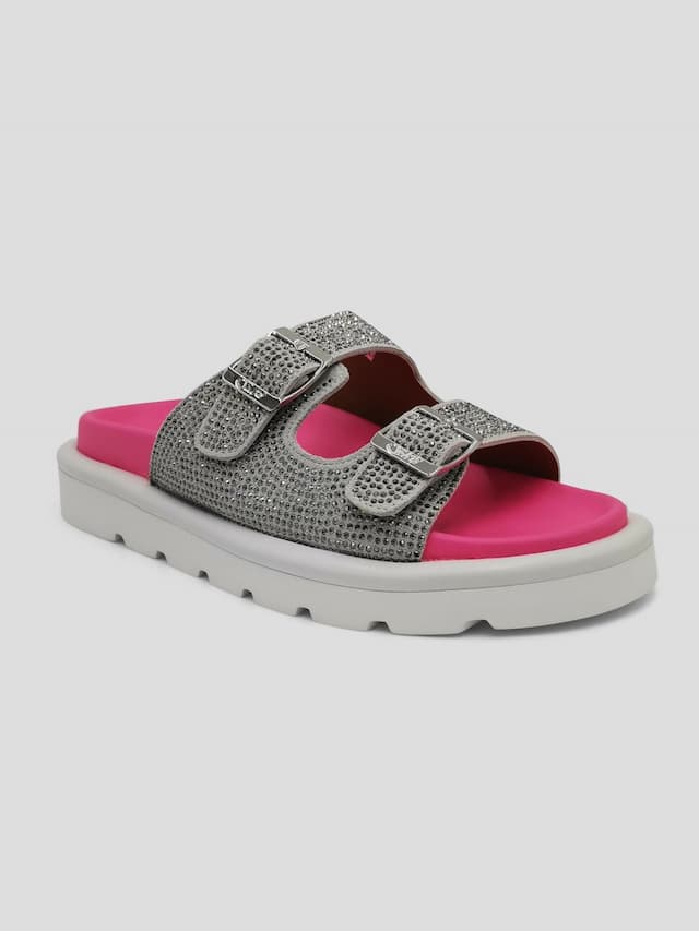 Julz Zane Diamanté Sandal - Pink
