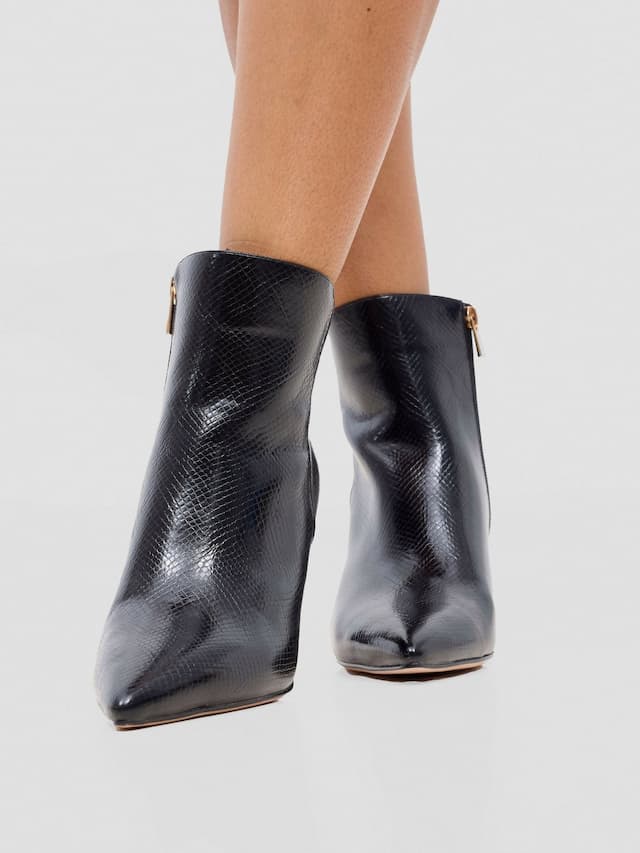 Nine West Lame Boot - Black