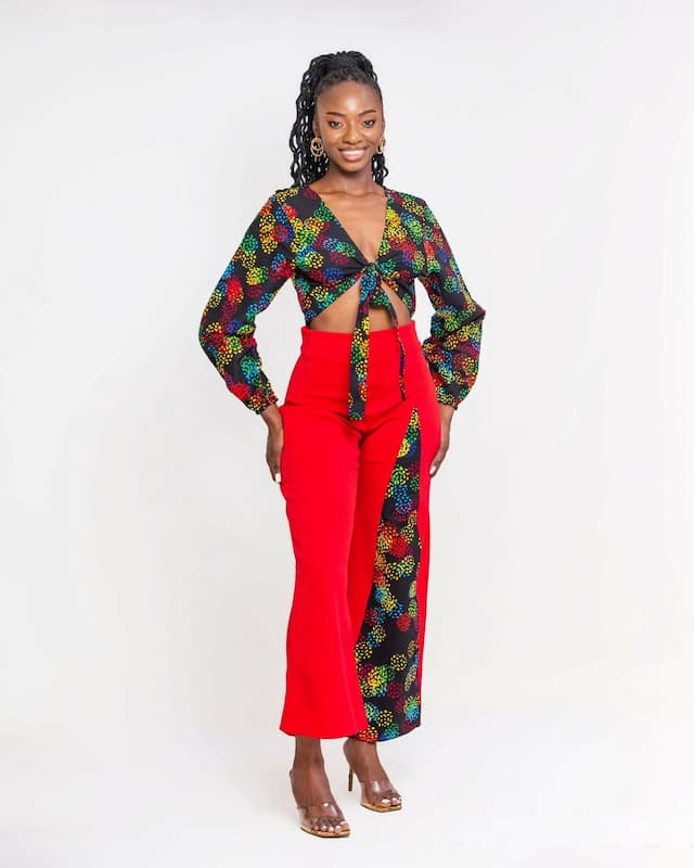 Limeira Pant Set - Red