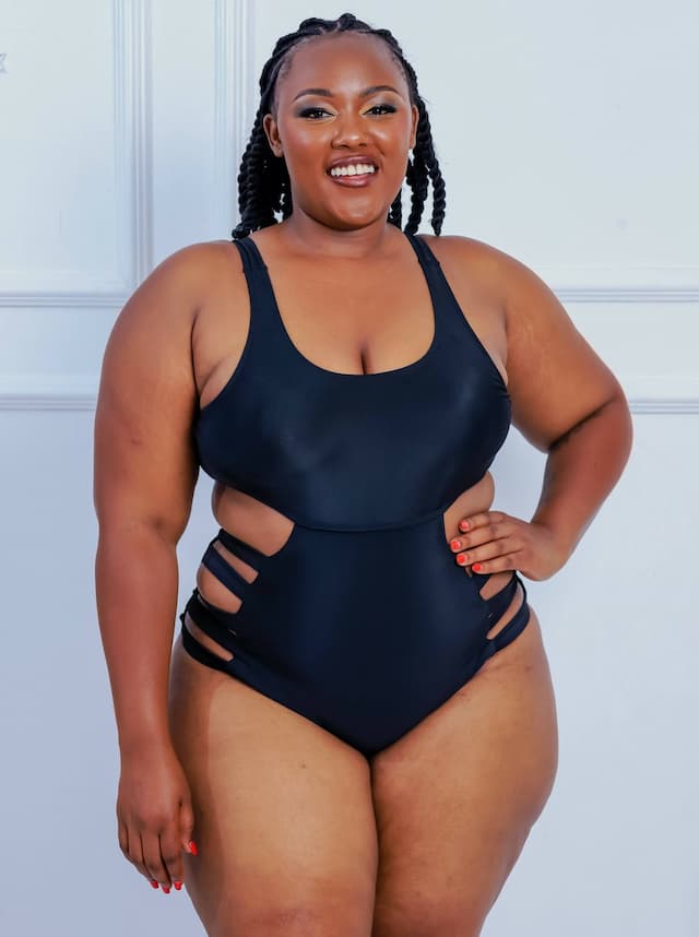 Shells Attic Swimwear Suit Monokini - Black