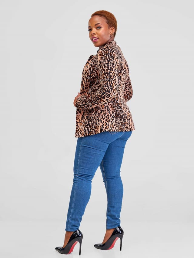 Immaculate Chic Animal Print Blazer - Animal Print