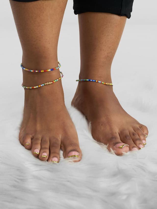 Beaded Anklet - Multicolored