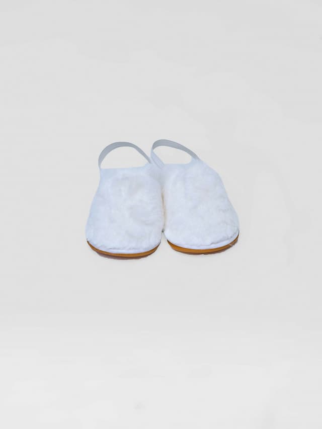 Princess Fur Sandal - White