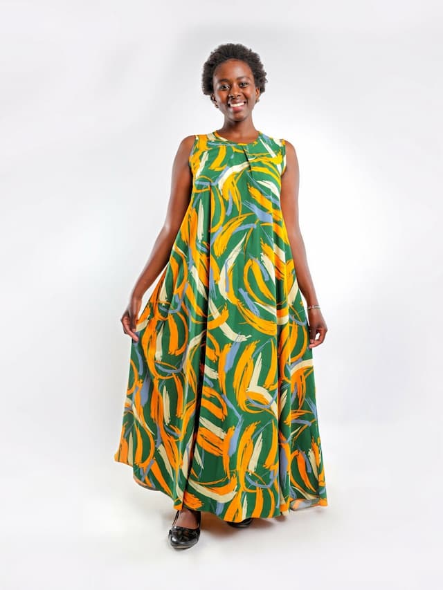 Liliadly Forest Ivy Dress - Green