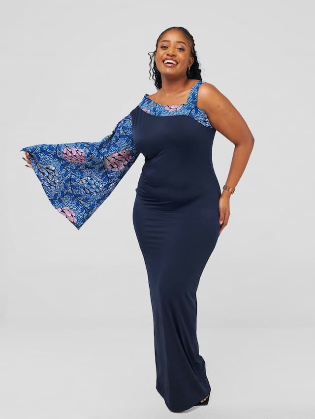 Nefpatra Africa Lara Dress - Blue