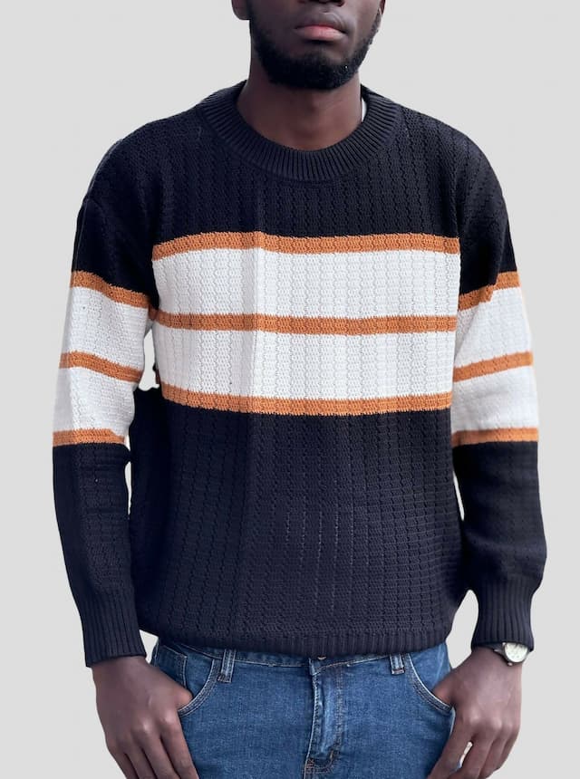 Stylish Brothers Unisex Knitted Sweater - Black