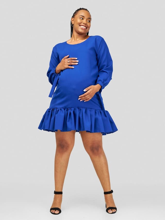 Vintlyne Shira Shift Dress - Royal Blue