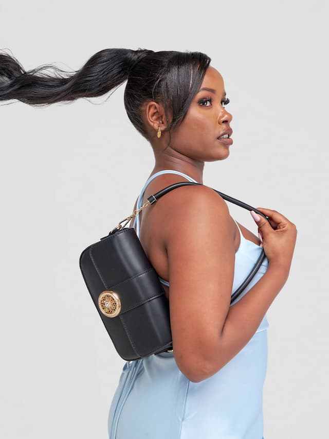 Haus Of Sila Baugette Bag - Black