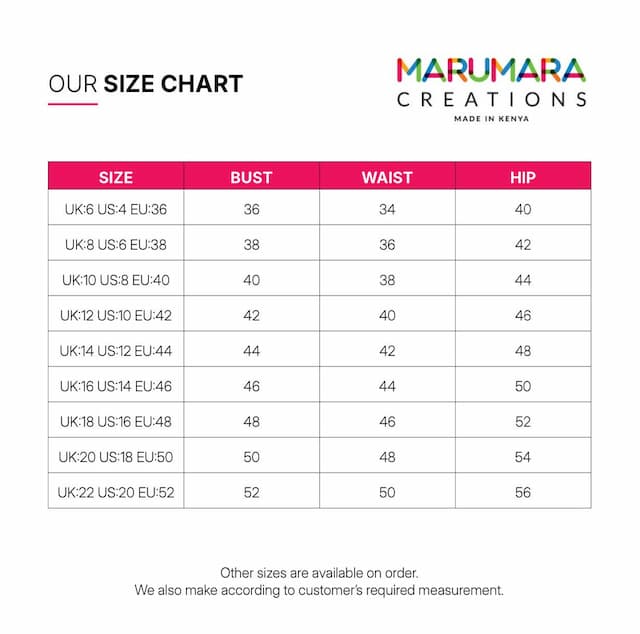 Marumara Creations Waridi Striped Shirt Top - Pink