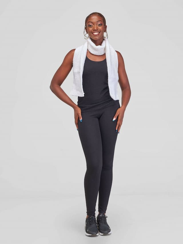 Infy Knit Wear Scarves - White