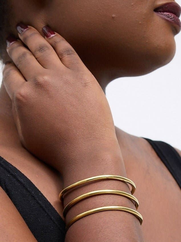 Purely Brass Ahadi 3 in 1 Brass Bracelet - Brass