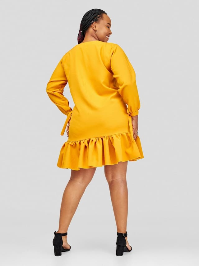 Vintlyne Shira Shift Dress - Mustard