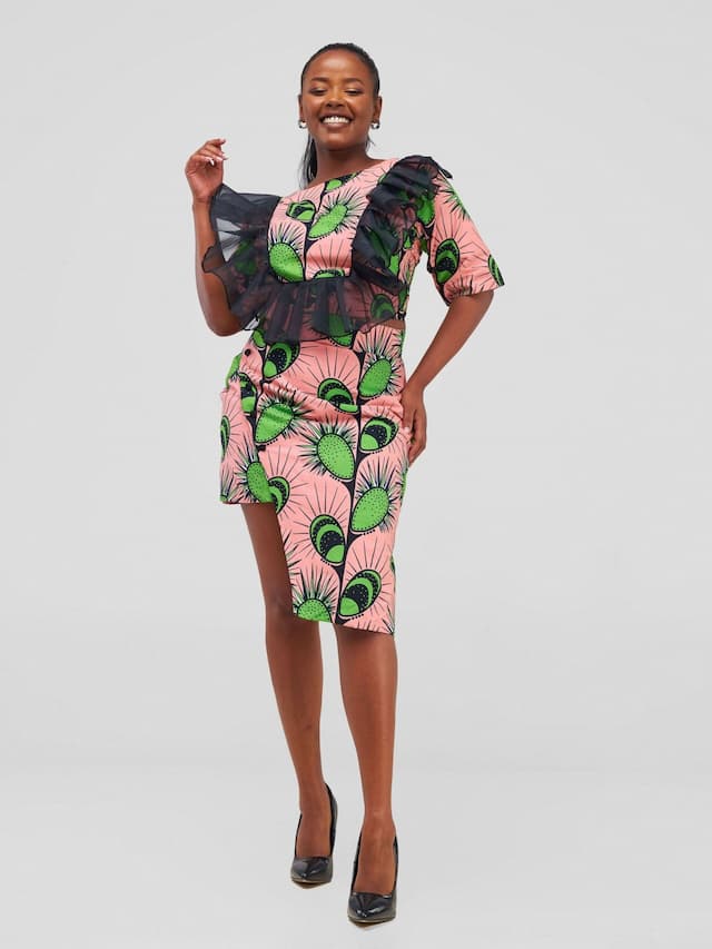 Nefpatra Africa Ade Set Skirt - Pink