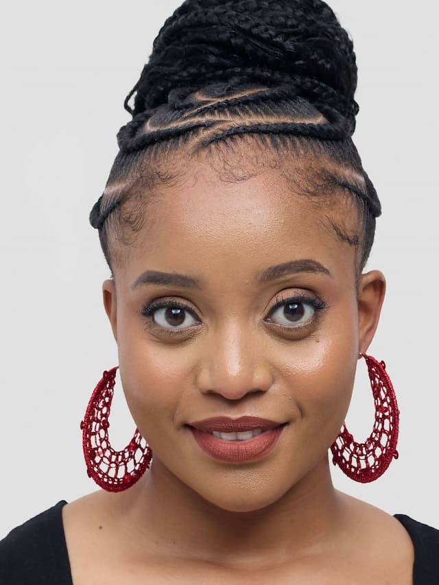 Dazzle Earring - Maroon