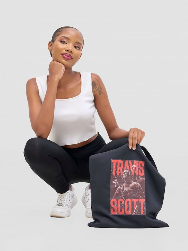 Bloom Apparels Travis Scott Tote Bag - Black