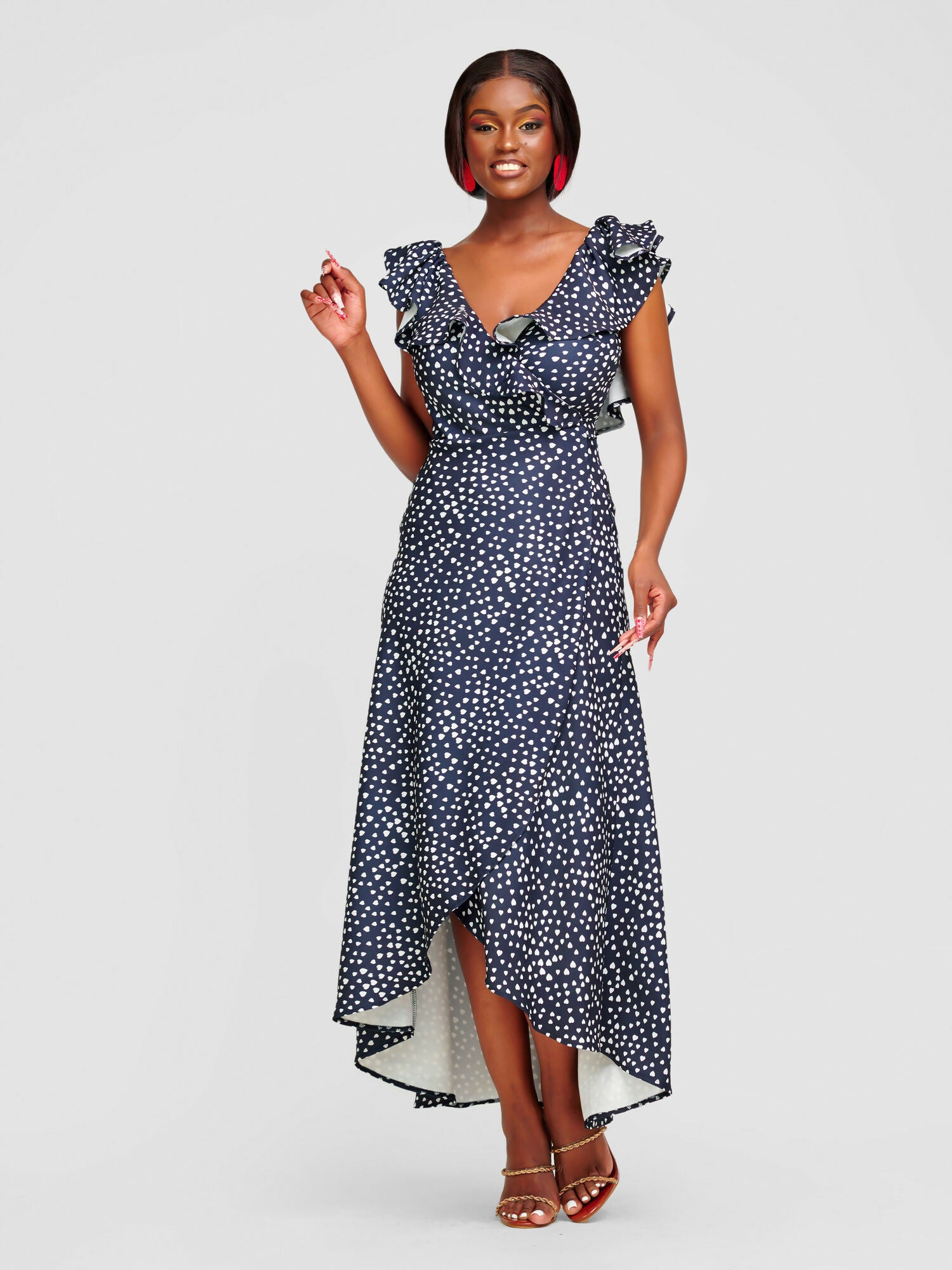 Tuli Zaza Wrap Dress - Black / White