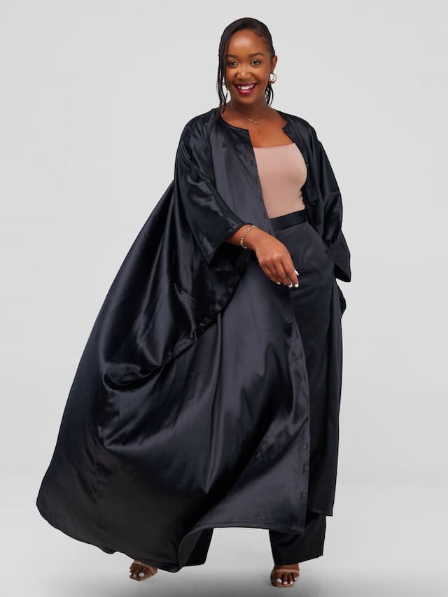 Nefpatra Africa Andy Kimono Set - Black