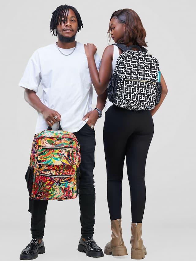 Mina Leafy Sorokin Backpack Bag - Multicolored