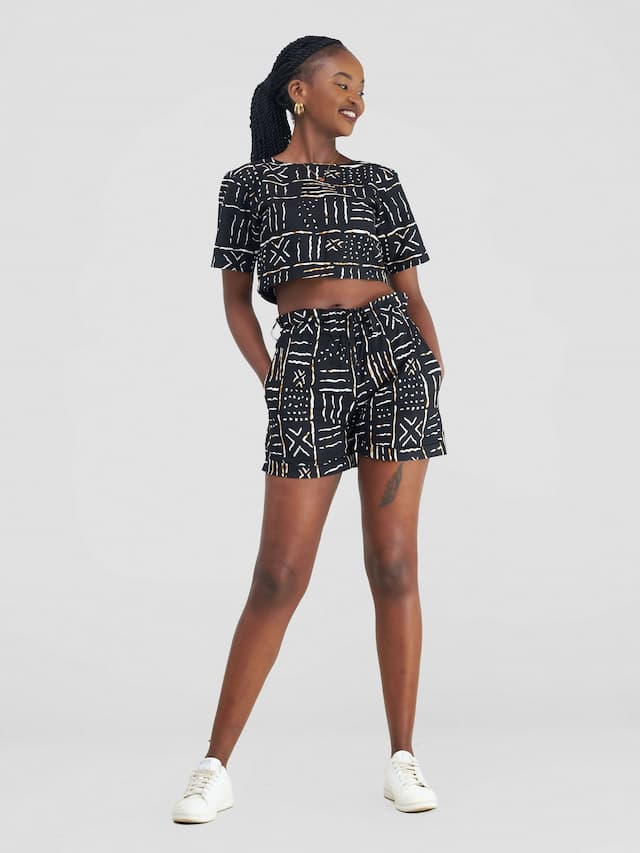 Kara Short And Top Set - Black