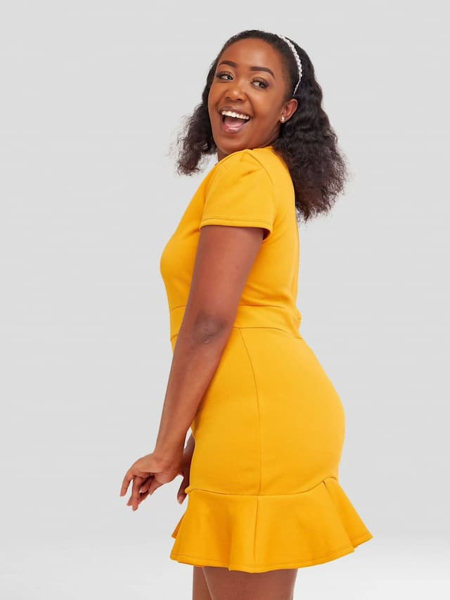 Jem Africa Kamene Mini Dress - Mustard