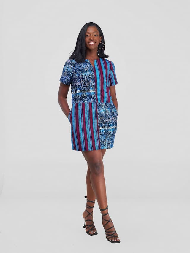 Horizon Shift Dress - Blue