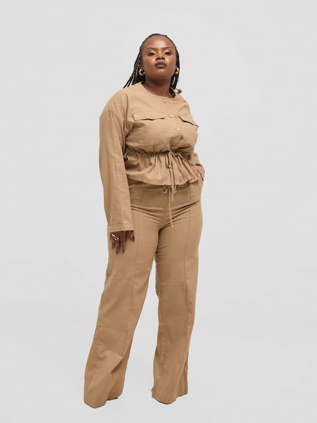 Eyane Africa Comfort Co-ord Set - Khaki