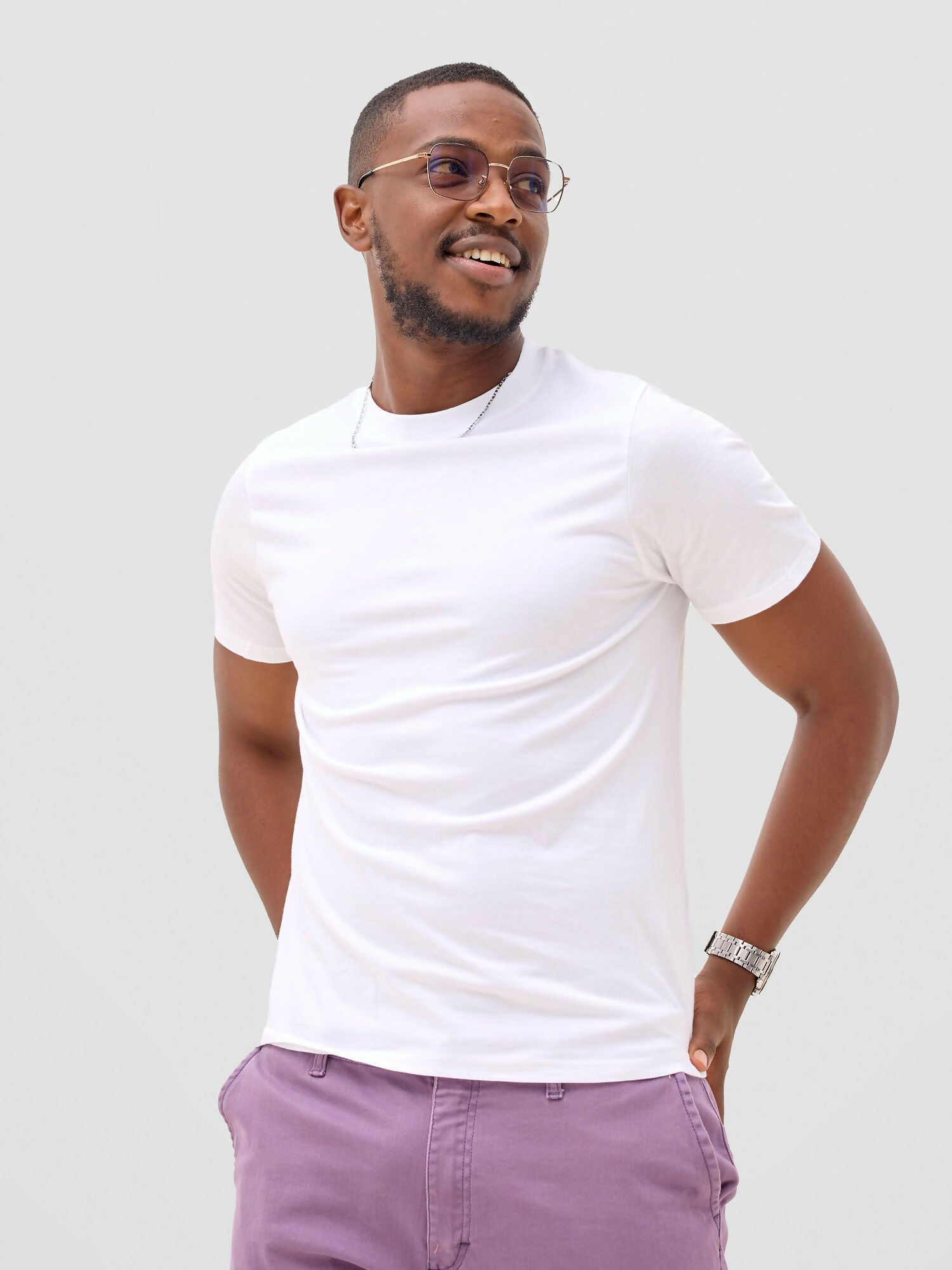 Zuria Fashions Unisex Roundneck T-shirt - White