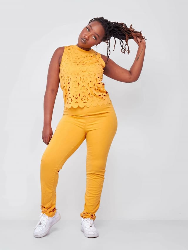 Art Two Piece - Yellow