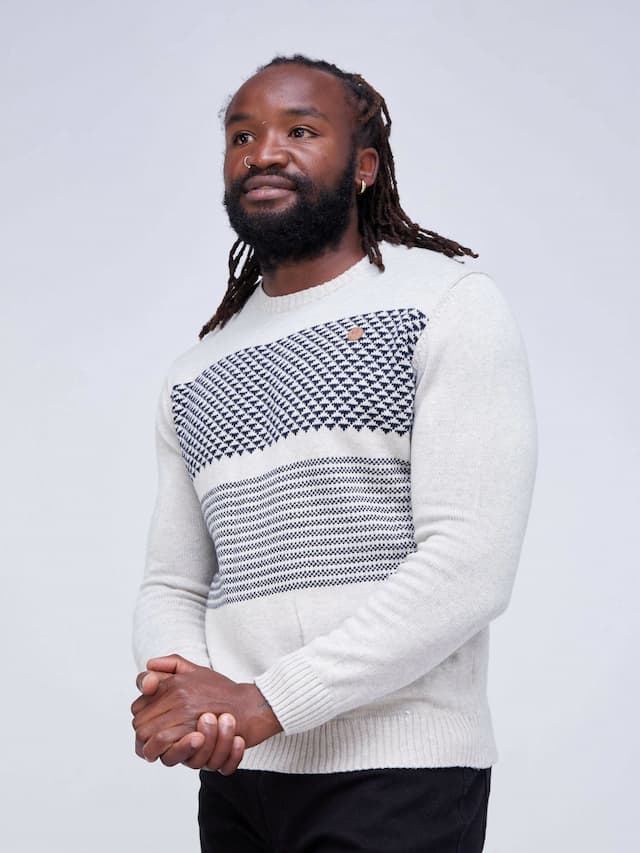 Classy Checked Cardigan - Grey