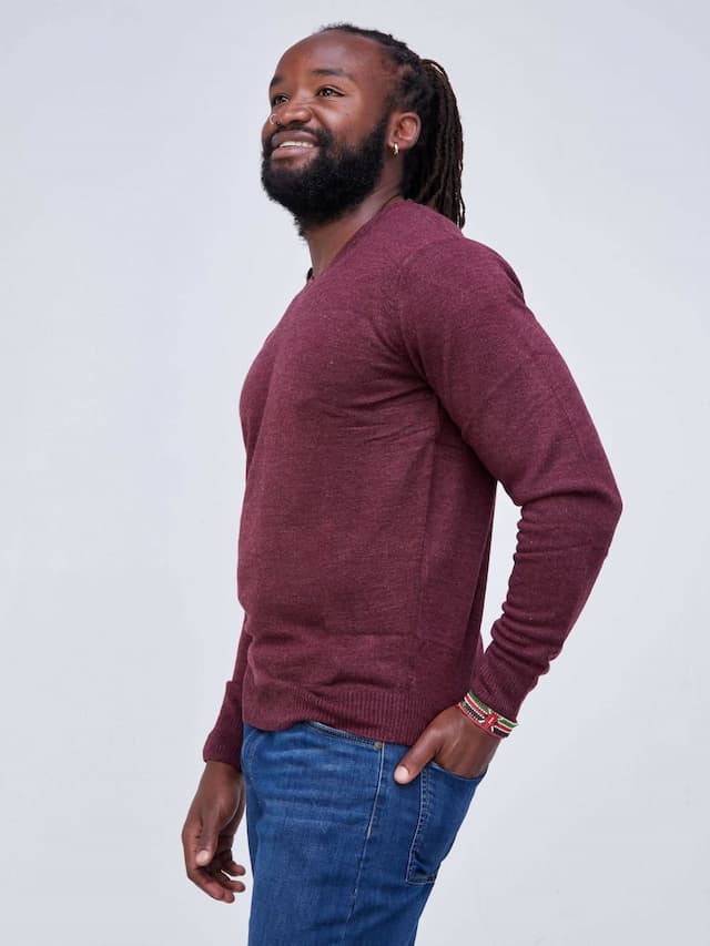 Free Size Cardigan - Maroon