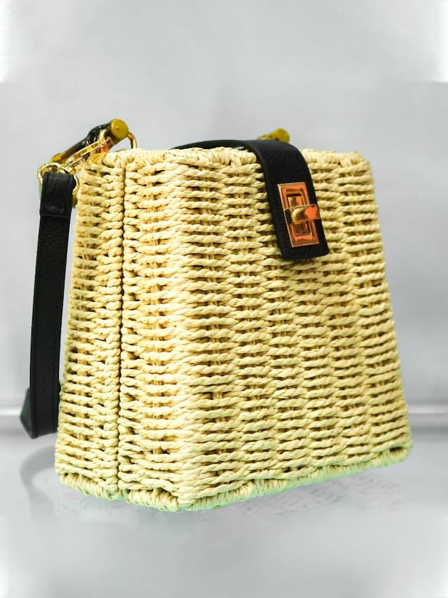 Sisal Clutch - Cream